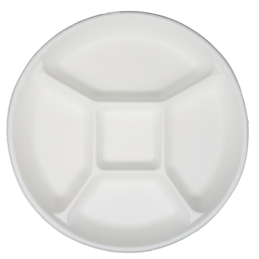 Biodegradable and Compostable Sugarcane Bagasse Plate